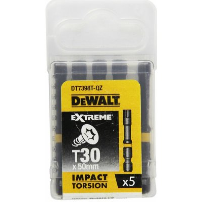 DeWALT sada bitov Torx T30 EXTREME Torsion - DT7398T